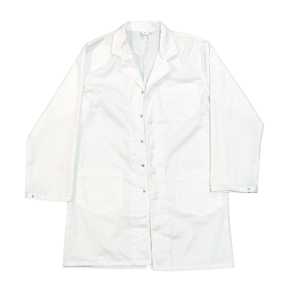 Lab Coat Plain White Classic Fit